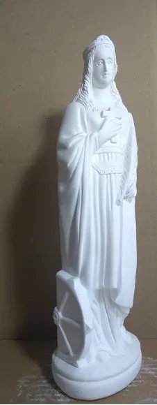 Imagem Santa Catarina Escultura em Gesso Cru para Pintar