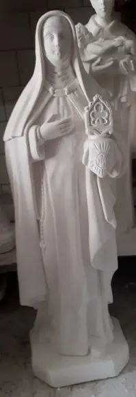 Imagem Santa Clara Escultura em Gesso Cru Santa Clara C/80cm