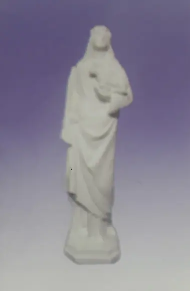 Imagem Santa Inês em Gesso Cru para Pintar Como Desejar