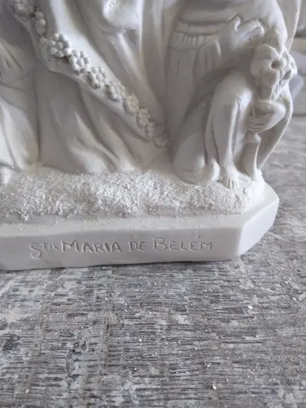 Imagem Santa Maria de Belém Escultara em Gesso Cru
