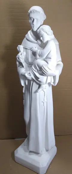 Imagem Santo Antonio Escultura Santo Antônio Grande em Gesso