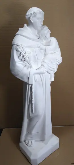 Imagem Santo Antonio Escultura Santo Antônio Grande em Gesso