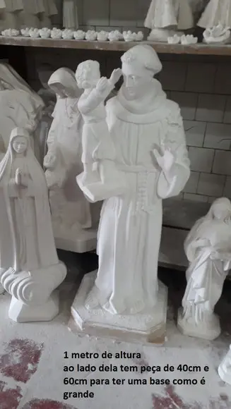 Imagem Santo Antonio Escultura Sant Antônio Grande C/1 Metro