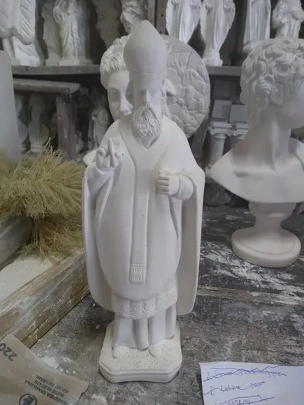 Imagem São Brás Escultura em Gesso Cru para Pintar