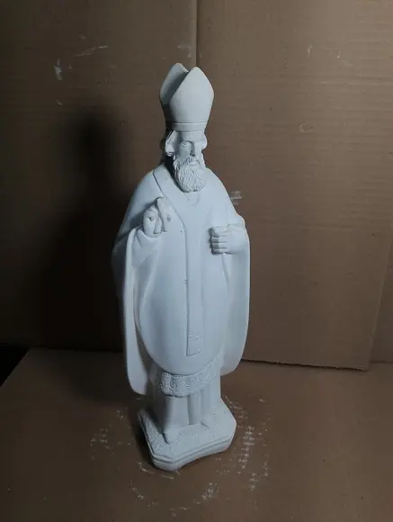 Imagem São Brás Escultura em Gesso Cru para Pintar