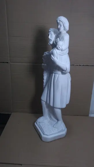 Imagem São Cristóvão Escultura Santo São Cristovão Grande