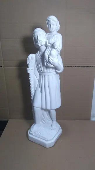 Imagem São Cristóvão Escultura Santo São Cristovão Grande