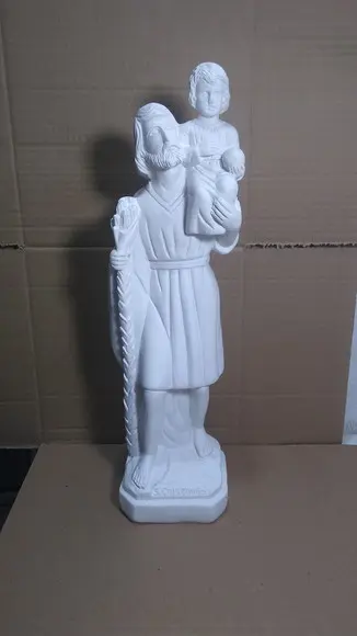 Imagem São Cristóvão Escultura Santo São Cristovão Grande