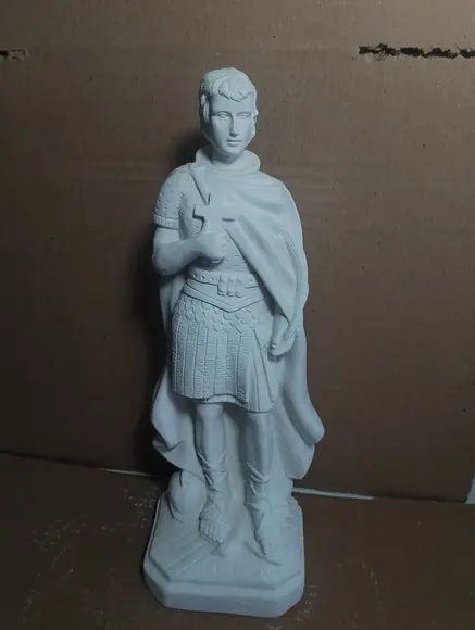 Imagem São Expedito Escultura Santo Expedito em Gesso Cru