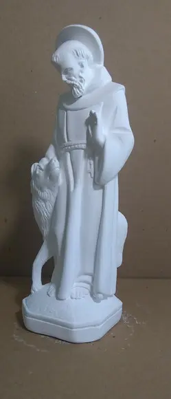 Imagem São Francisco com Cachorro Escultura São Francisco