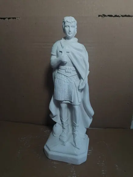 Imagem São Expedito Escultura Santo Expedito em Gesso Cru