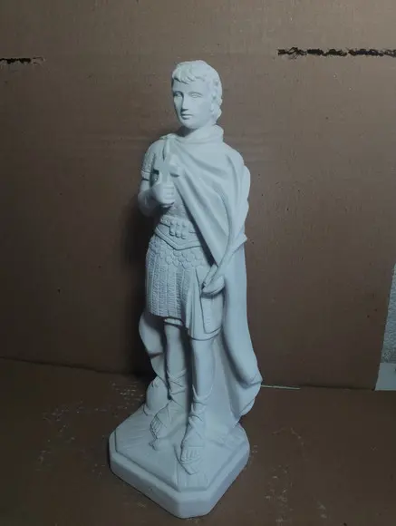 Imagem São Expedito Escultura Santo Expedito em Gesso Cru