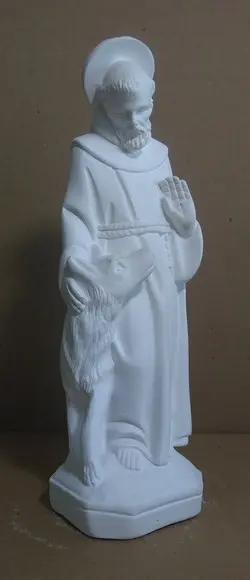 Imagem São Francisco com Cachorro Escultura São Francisco