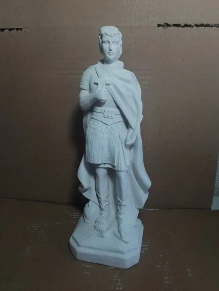 Imagem São Expedito Escultura Santo Expedito em Gesso Cru