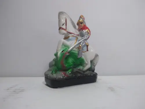 Imagem São Jorge Escultura Pequena de Bolso São Jorge 9cm