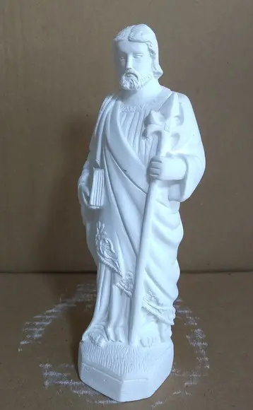 Imagem São Judas Tadeu em Gesso Cru para Pintar