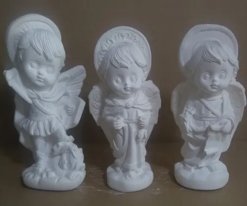 Imagem São Miguel São Rafael Gabriel Kit C/3 Arcanjos Baby