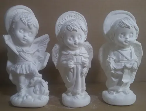 Imagem São Miguel São Rafael Gabriel Kit C/3 Arcanjos Baby