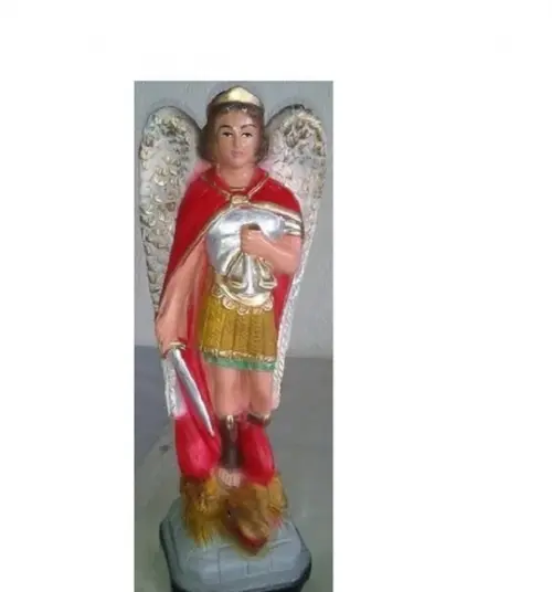 Imagem São Miguel Escultura São Miguel Anjo Arcanjo 60cm