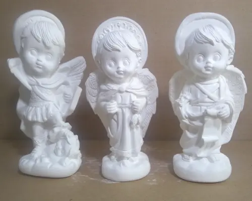 Imagem São Miguel São Rafael Gabriel Kit C/3 Arcanjos Baby