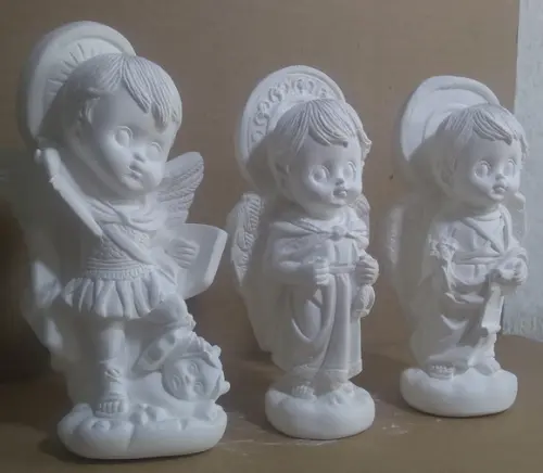 Imagem São Miguel São Rafael Gabriel Kit C/3 Arcanjos Baby