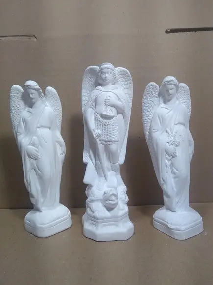Imagem São Miguel São Rafael São Gabriel Kit com 3 Arcanjos