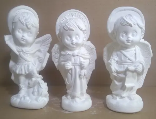 Imagem São Miguel São Rafael Gabriel Kit C/3 Arcanjos Baby