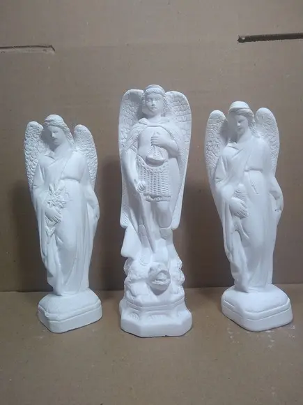 Imagem São Miguel São Rafael São Gabriel Kit com 3 Arcanjos