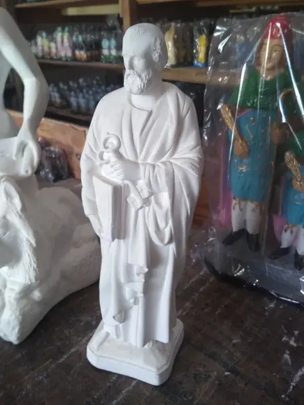 Imagem São Pedro Escultura do Santo São Pedro Grande 40cm