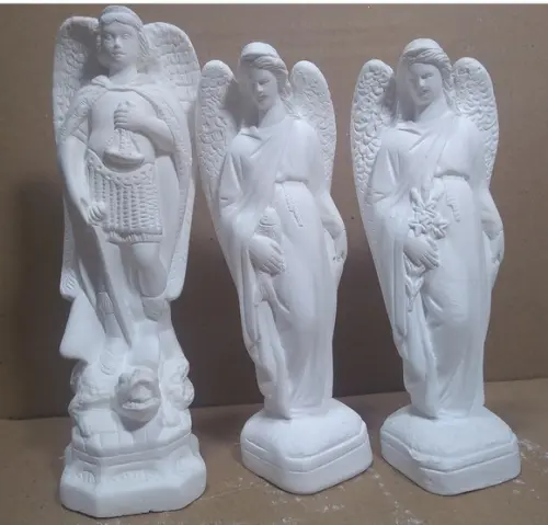 Imagem São Miguel São Rafael São Gabriel Kit com 3 Arcanjos