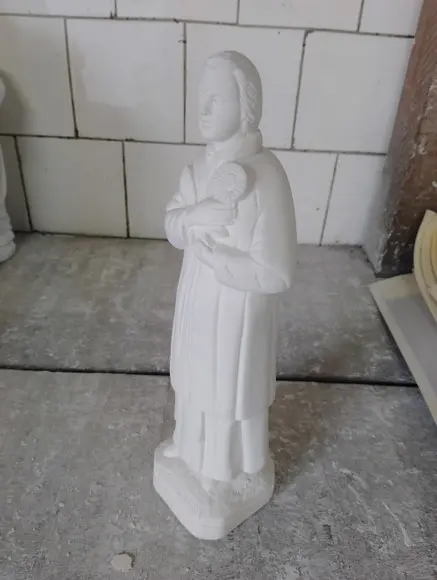 Imagem São Raimundo Escultura Santo Raimundo em Gesso Cru
