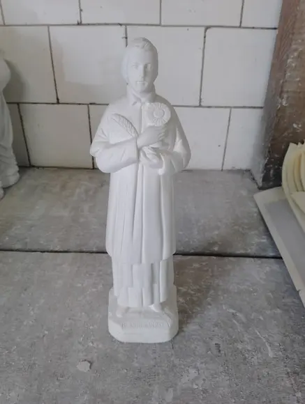 Imagem São Raimundo Escultura em Gesso Cru Santo Raimundo