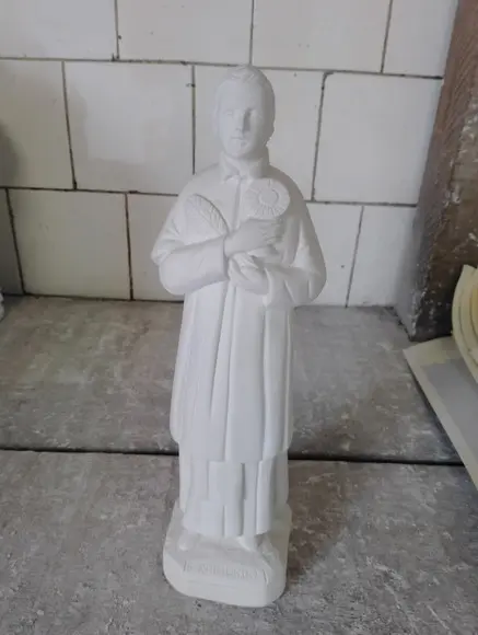 Imagem São Raimundo Escultura Santo Raimundo em Gesso Cru