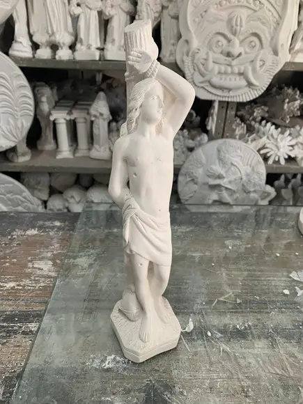 Imagem São Sebastião em Gesso Cru para Pintar Como Desejar