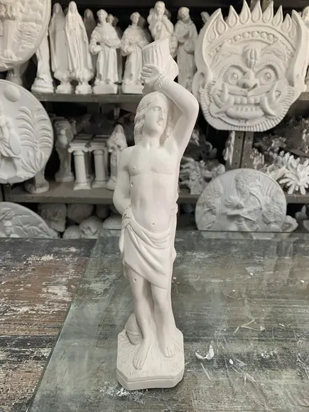 Imagem São Sebastião em Gesso Cru para Pintar Como Desejar