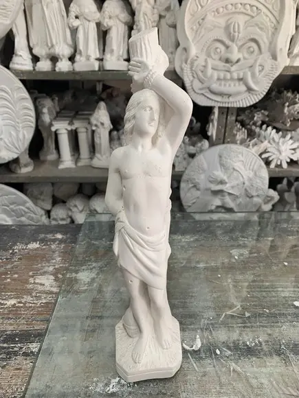 Imagem São Sebastião em Gesso Cru para Pintar Como Desejar