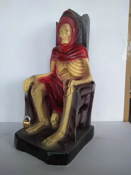 Imagem Tata Caveira Escultura100% em Gesso Puro Natural