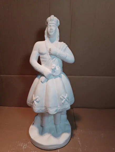 Imagem Xango Orixá do Candomblé em Gesso Cru para Pintar