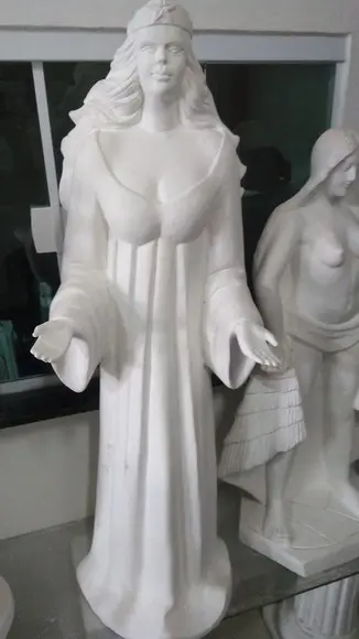 Imagem Yemanja Escultura Iemanjá Grande + de 1 Metro Gesso