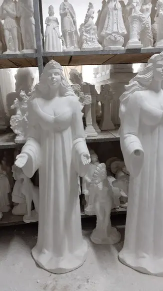 Imagem Yemanja Escultura Iemanjá Grande + de 1 Metro Gesso