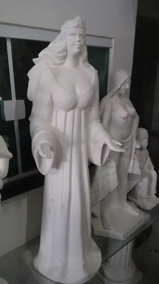 Imagem Yemanja Escultura Iemanjá Grande + de 1 Metro Gesso