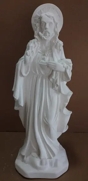 Jesus Imagem Jesus 40cm Escultura em Gesso Cru