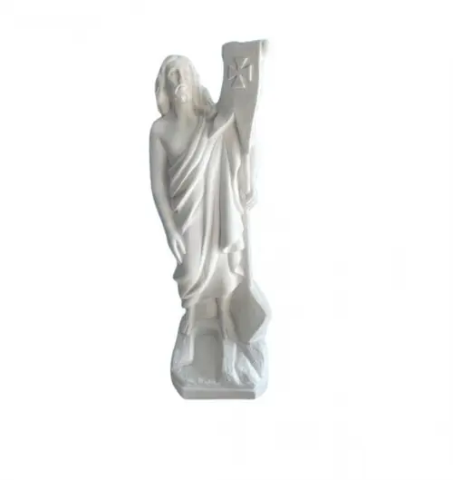 Jesus Ressuscitado Escultura em Gesso Jesus