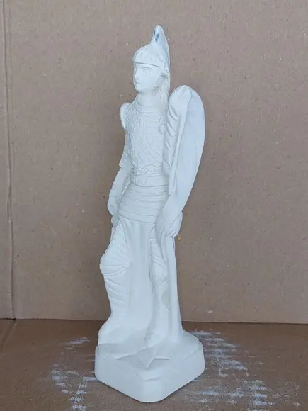 Joana Darc Imagem Santa Joana D´arc Escultura em Gesso Cru