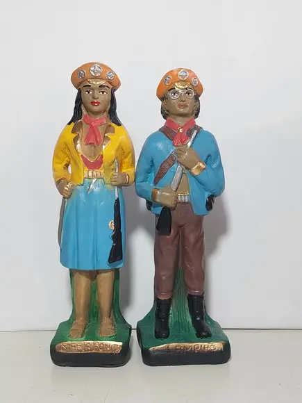 Lampião e Maria Bonita Imagem Casal Baiano Cangaceiros