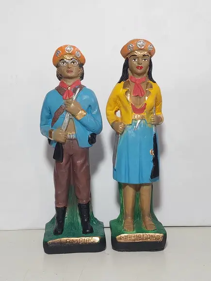 Lampião e Maria Bonita Imagem Casal Baiano Cangaceiros