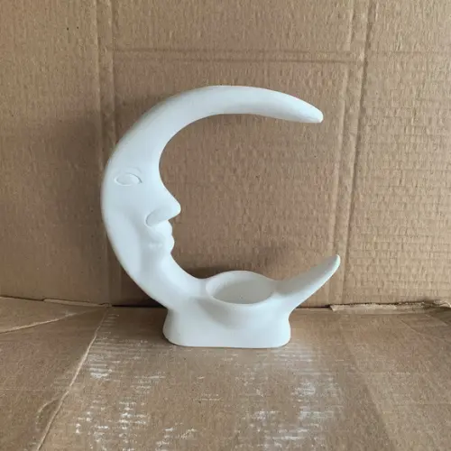 Lua de Mesa Imagem em Gesso Cru
