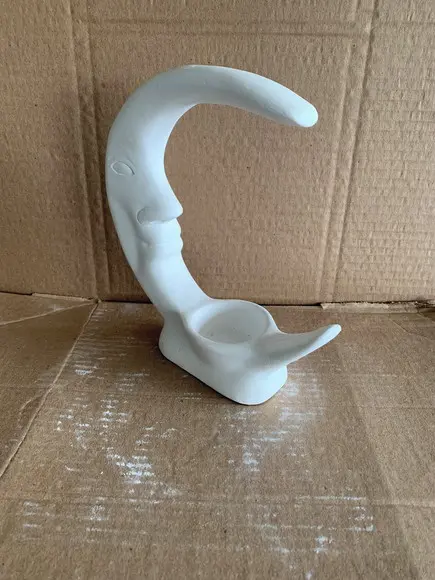 Lua de Mesa Imagem em Gesso Cru