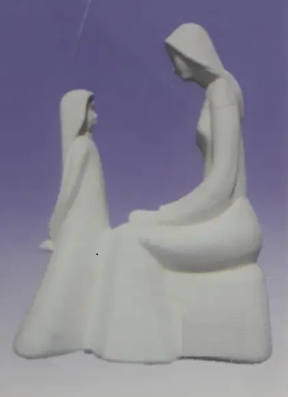 Madona Imagem Madona Moderna Escultura em Gesso Cru Grande