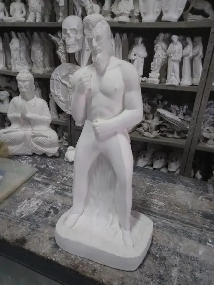 Lúcifer Imagem Exu Lucifer em Gesso Cru 60cm